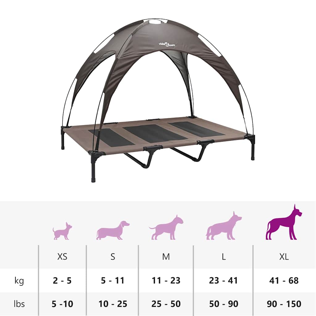 Cama para Cachorro Castanho xl Aço