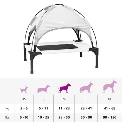 Cama para Cachorro Cinza Prateado m Aço