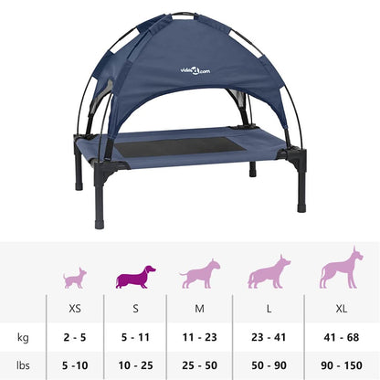 Cama para Cachorro Azul-marinho s Aço