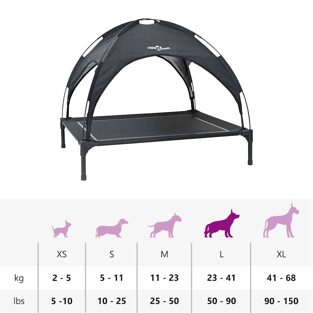 Cama para Cachorro Preto l Aço