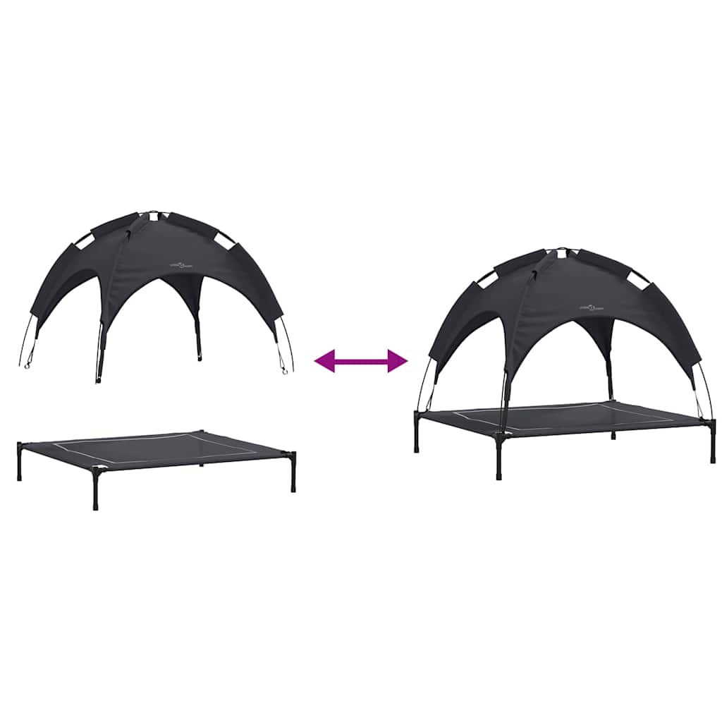 Cama para Cachorro Preto xl Aço