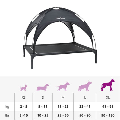 Cama para Cachorro Preto xl Aço