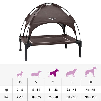 Cama para Cachorro Castanho m Aço