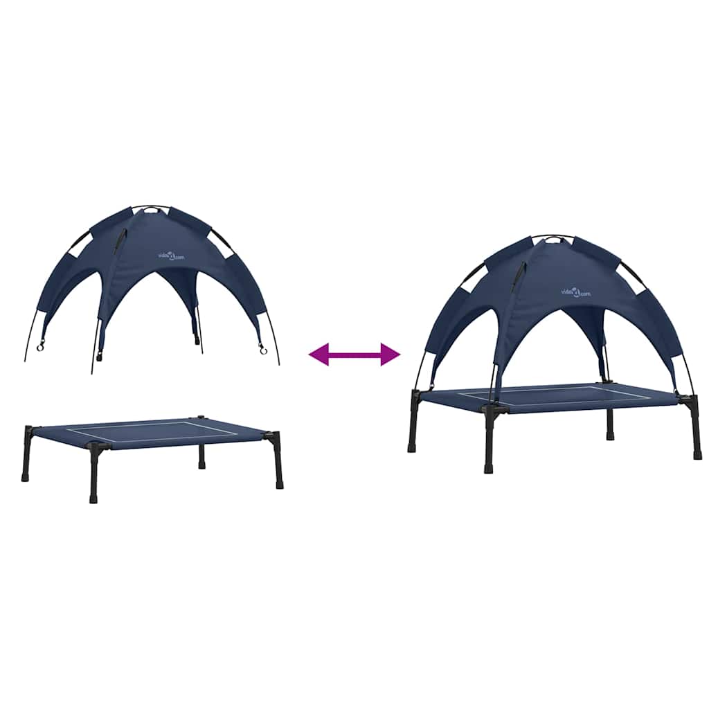 Cama para Cachorro Azul-marinho s Aço