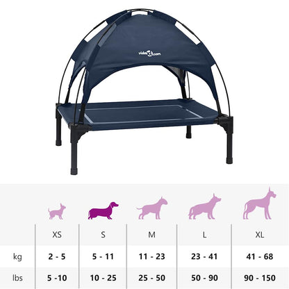 Cama para Cachorro Azul-marinho s Aço