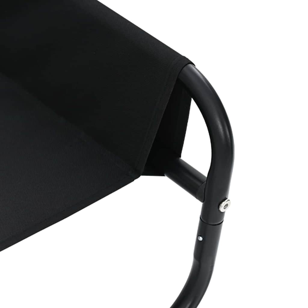 Cama para Cachorro Preto ML Tecido Oxford e Aço