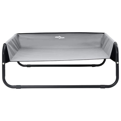 Cama para Cachorro Cinzento-claro s Tecido Oxford e Aço