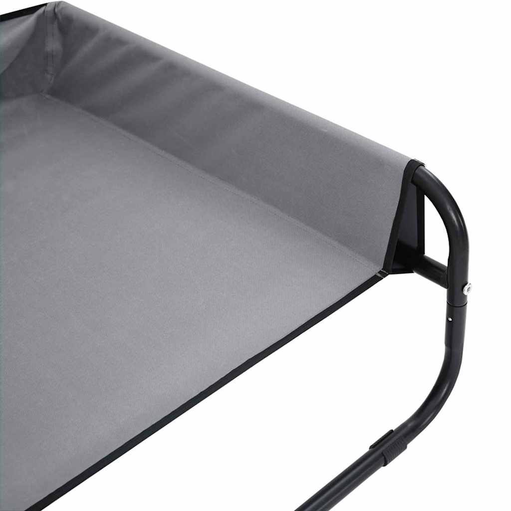 Cama para Cachorro Cinzento-claro m Tecido Oxford e Aço