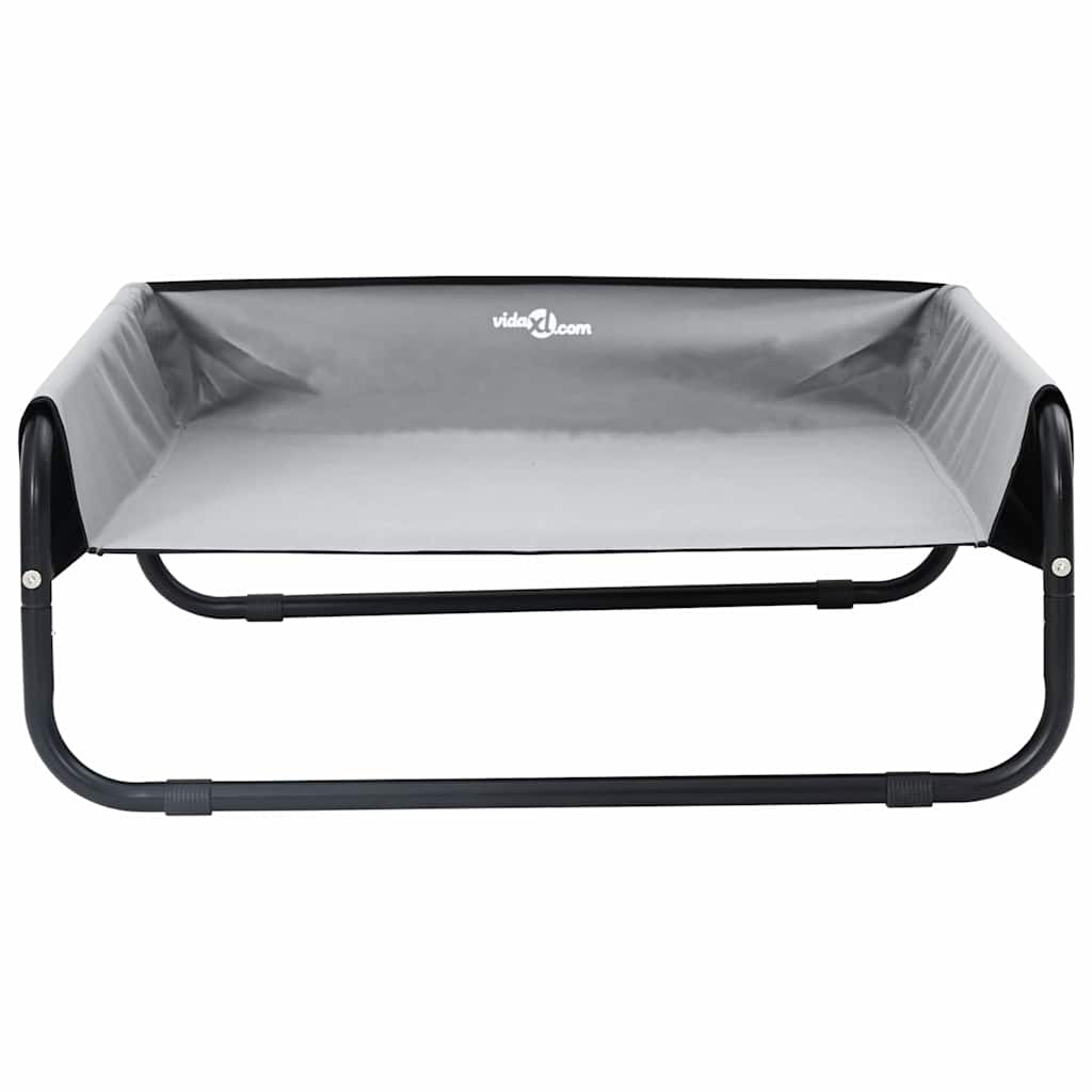 Cama para Cachorro Cinzento-claro m Tecido Oxford e Aço
