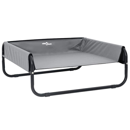 Cama para Cachorro Cinzento-claro l Tecido Oxford e Aço
