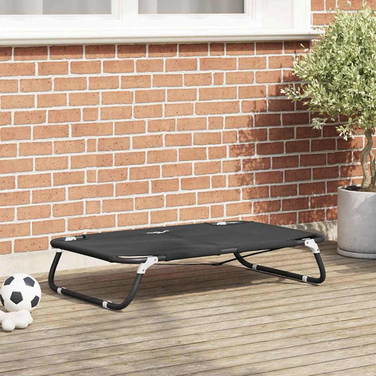 Cama para Cachorro Preto ML Tecido Oxford e Aço