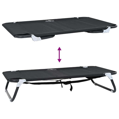 Cama para Cachorro Preto ML Tecido Oxford e Aço