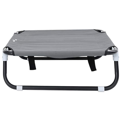 Cama para Cachorro Cinzento-claro s Tecido Oxford e Aço