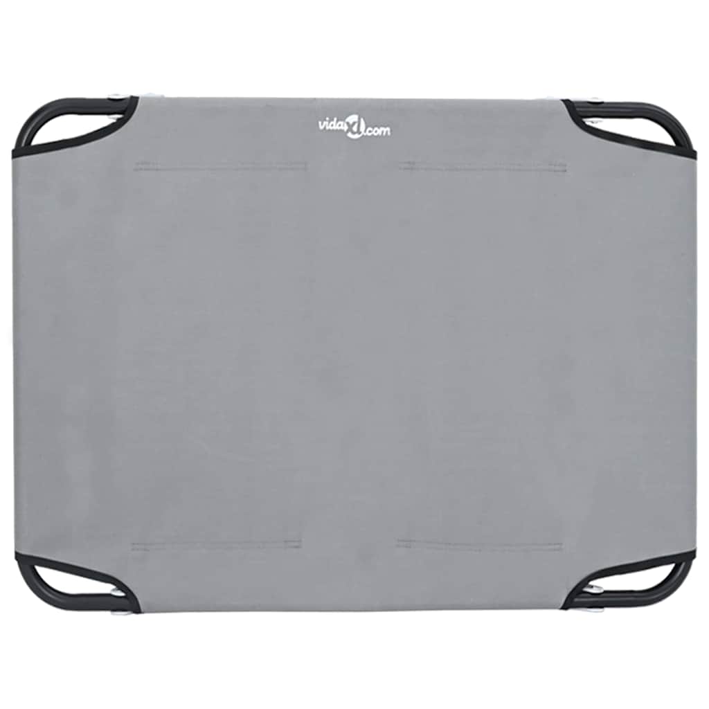 Cama para Cachorro Cinzento-claro s Tecido Oxford e Aço