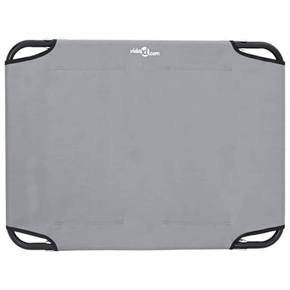 Cama para Cachorro Cinzento-claro s Tecido Oxford e Aço