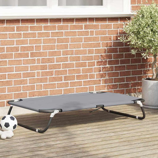 Cama para Cachorro Cinzento-claro 105 x 65 x 18 cm