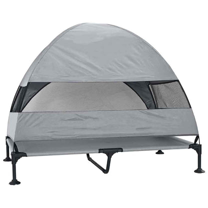 Cama Elevada para Cachorro Cinzento-claro 127 x 81 x 108 cm