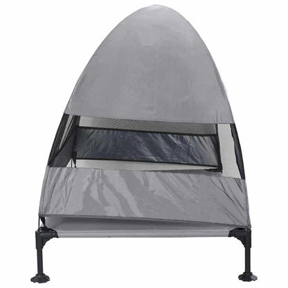 Cama Elevada para Cachorro Cinzento-claro 127 x 81 x 108 cm