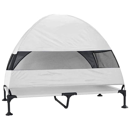 Cama Elevada para Cachorro Manual Cinza Prata 127 x 81 x 108 cm