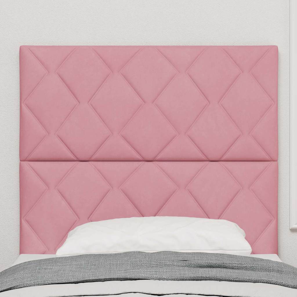 Cabeceira com cabeceira Rosa 100 cm Veludo