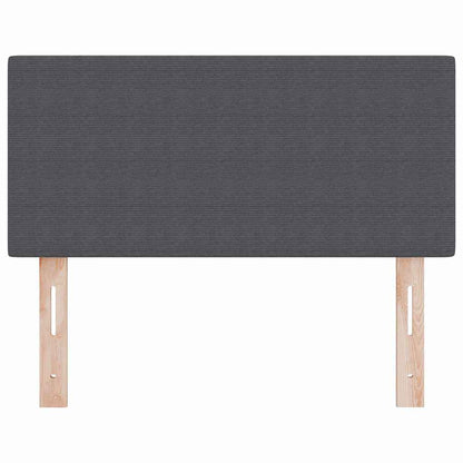 Cabeceira LED com cabeceira Manual Cinza Escuro 90 cm Poliéster