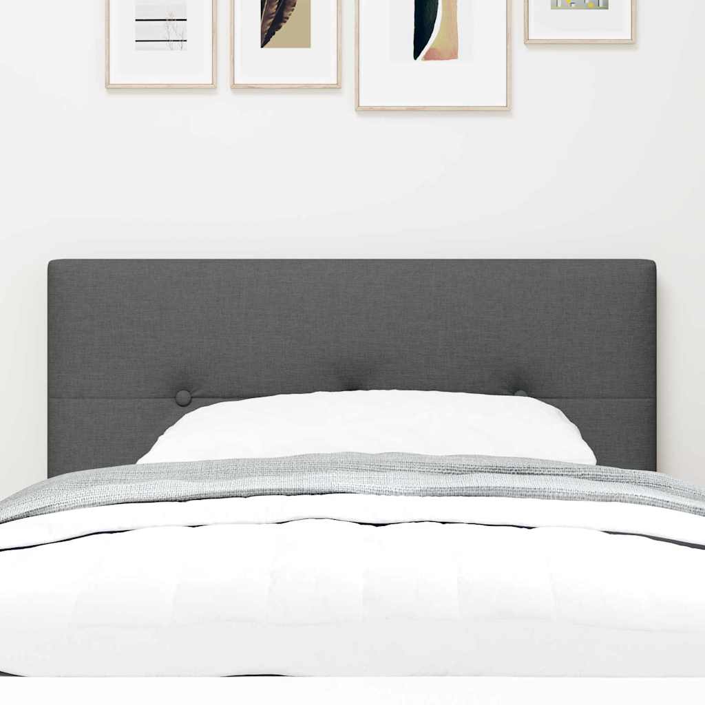 Cabeceira LED com cabeceira Manual Cinza Escuro 80 cm Poliéster