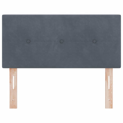 Cabeceira LED com luzes de tira LED Cinzeto 100 cm Poliéster