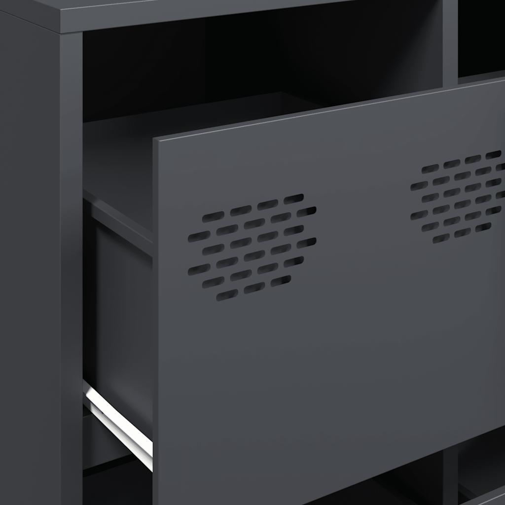 Aparador 135x39x73,5 cm aço laminado a frio antracite