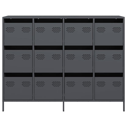 Aparador 135x39x103,5 cm aço laminado a frio antracite