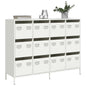 Aparador 135x39x103,5 cm aço laminado a frio branco