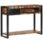 Mesa consola multicor 100x35x75 cm madeira maciça recuperada