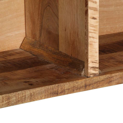 Móvel de TV de madeira mangueira áspera maciça 80x30x25 cm