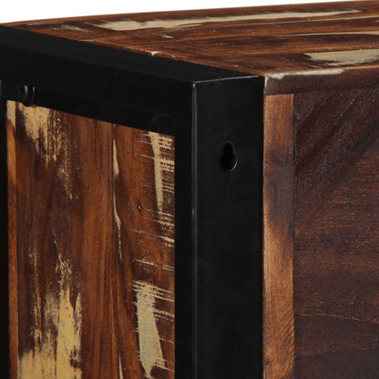 Móvel TV multicor 80x30x25 cm madeira maciça recuperada