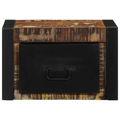Mesas de cabeceira, 2 pcs, 40x35x25cm madeira maciça recuperada