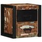 Mesa de cabeceira multicor 40x35x40cm madeira maciça recuperada