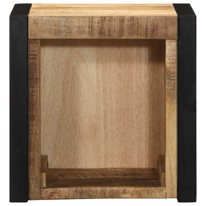 Mesa de cabeceira 40x35x40 cm madeira maciça manga áspera