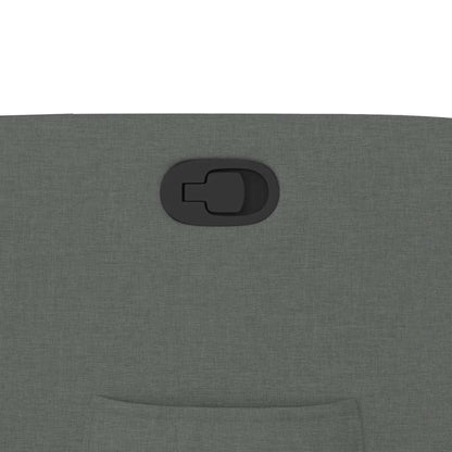 Poltrona reclinável tecido cinzento-escuro