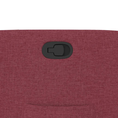 Poltrona reclinável tecido vermelho tinto