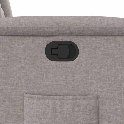 Poltrona reclinável tecido cinzento-acastanhado