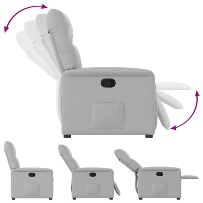 Cadeira reclinável tecido cinzento nuvem