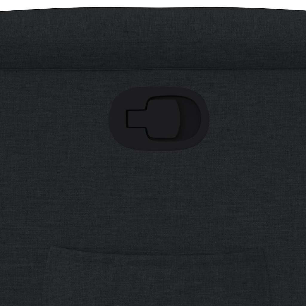 Poltrona reclinável tecido preto