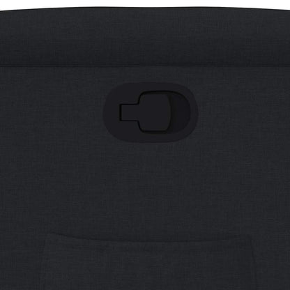 Poltrona reclinável tecido preto