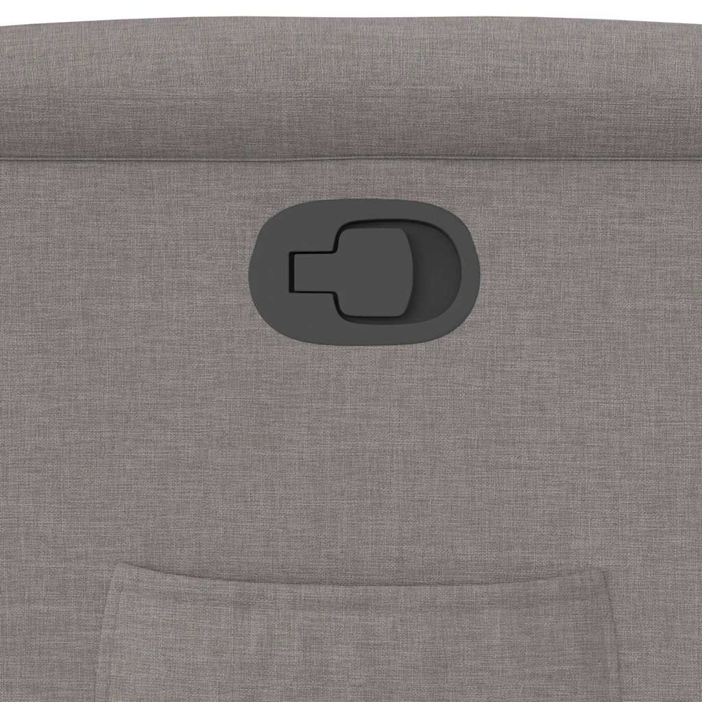 Poltrona reclinável tecido cinzento-acastanhado