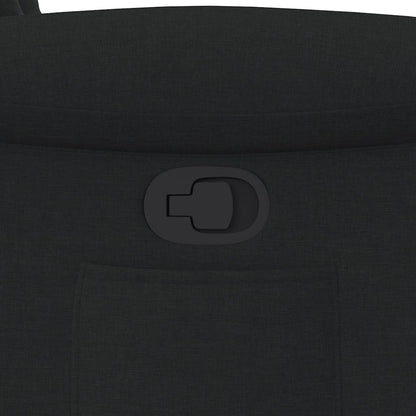 Poltrona reclinável tecido preto