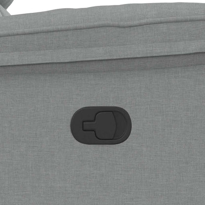 Poltrona reclinável tecido cinzento-claro