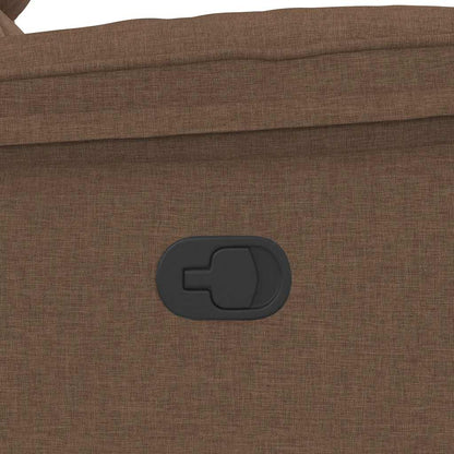 Cadeira reclinável tecido castanho