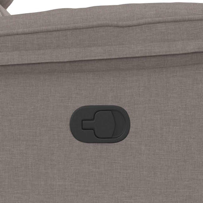 Poltrona reclinável tecido cinzento-acastanhado