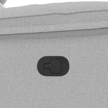 Cadeira reclinável tecido cinzento nuvem