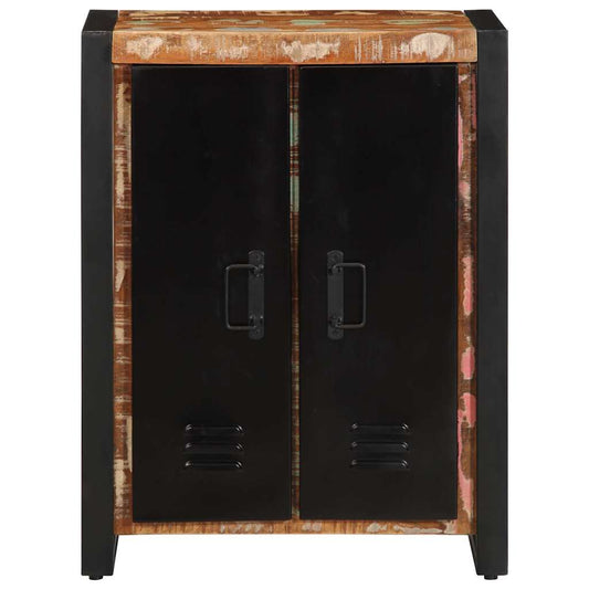 Aparador multicor 55x35x70 cm madeira maciça recuperada