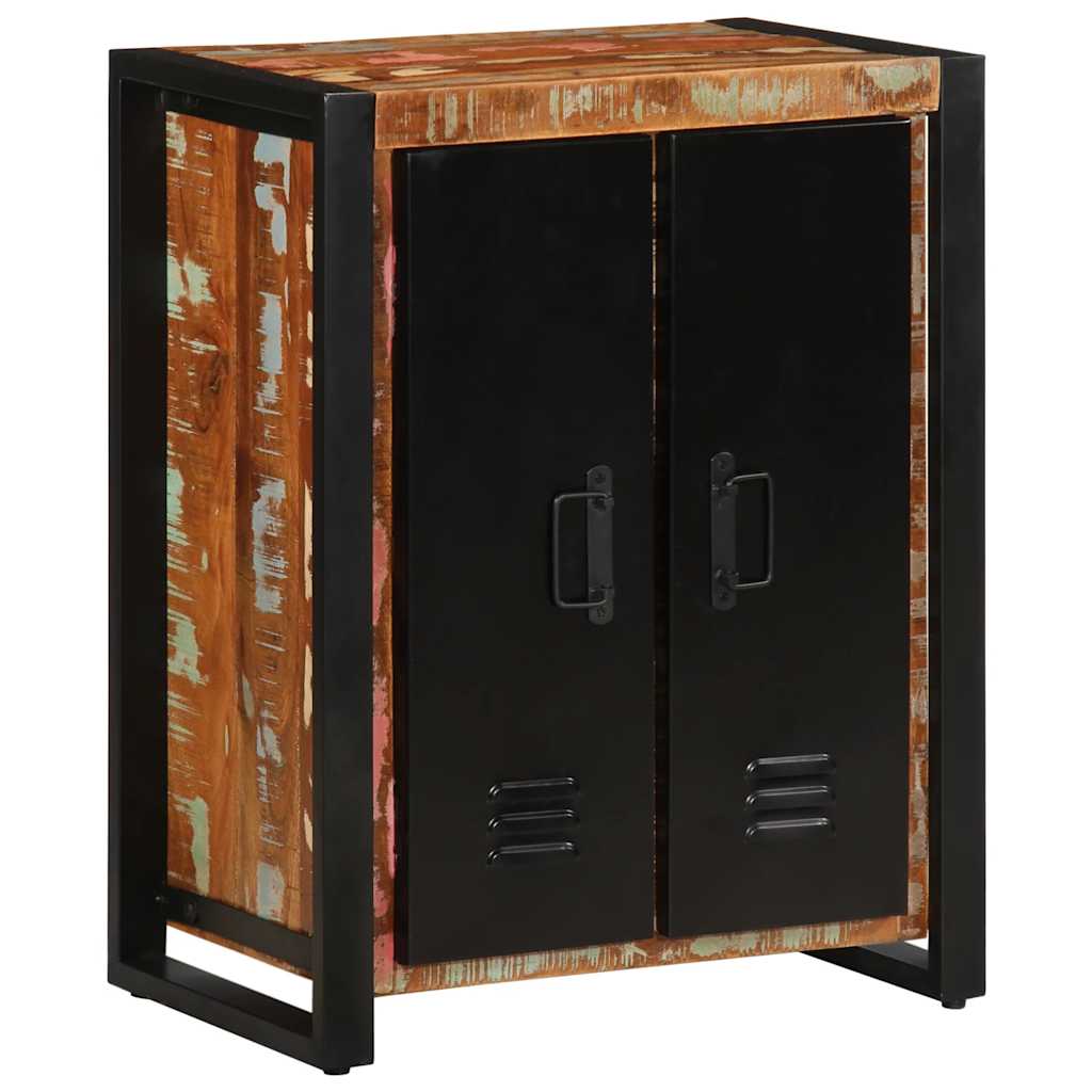 Aparador multicor 55x35x70 cm madeira maciça recuperada